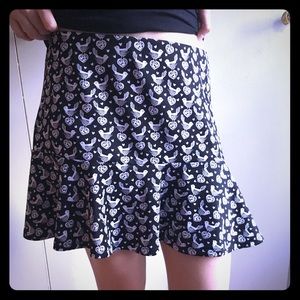 Aeropostale/Bethany Mota  Dove/Heart Skater Skirt